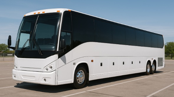 Exterior of Charter Bus Company Gilroy's 50 Passenger Charter Bus in Gilroy