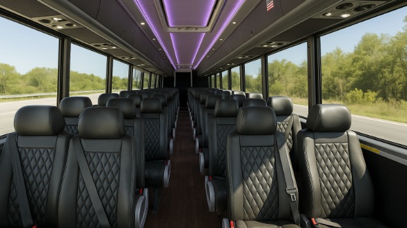 gilroy 28 passenger minibus inside