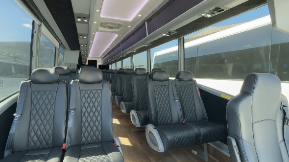 gilroy 30 passenger minibus inside