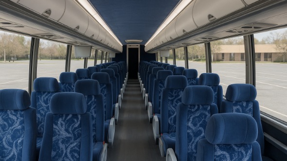 gilroy 54 passenger charter bus inside