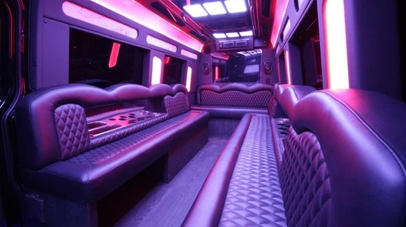 gilroy sprinter limo rental interior